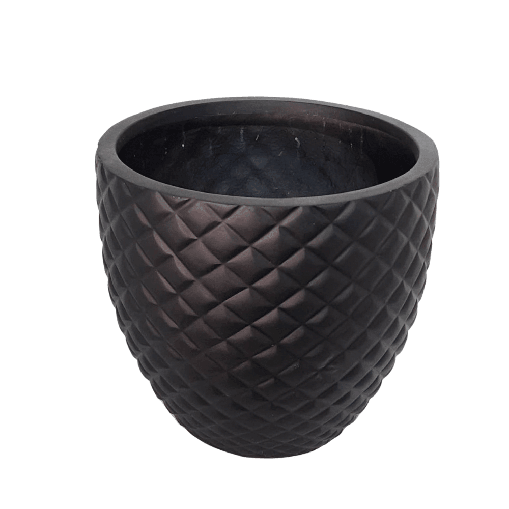 Black Poly Pot (Fiberglass) | 4 Sizes (Copy) - Theleafylab