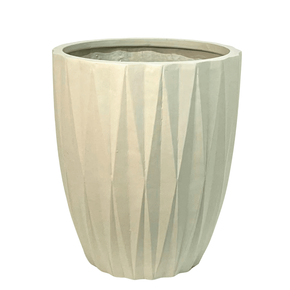 Seashell Beige Plant Pots (Fiber Clay) | 4 Sizes - Theleafylab
