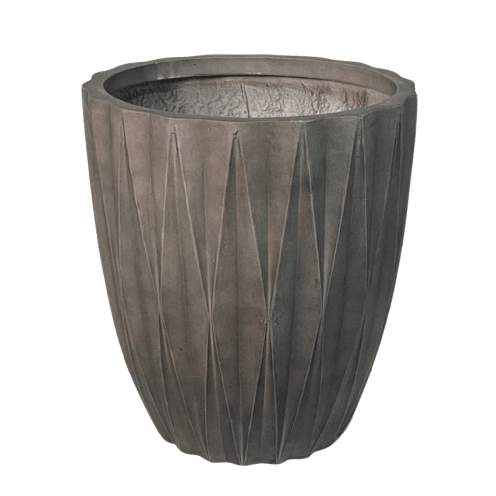 Seashell Light Grey Plant Pots (Fiber Clay) | 4 Sizes - Theleafylab